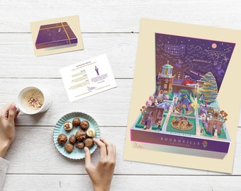 Bournville Chocolate Box Art Print A3/A4