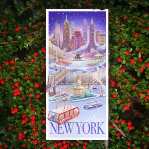 Carte de Noël de Roosevelt Island à New York