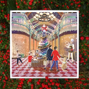 Jeu de 5 cartes de Noël Great Western Arcade, Birmingham