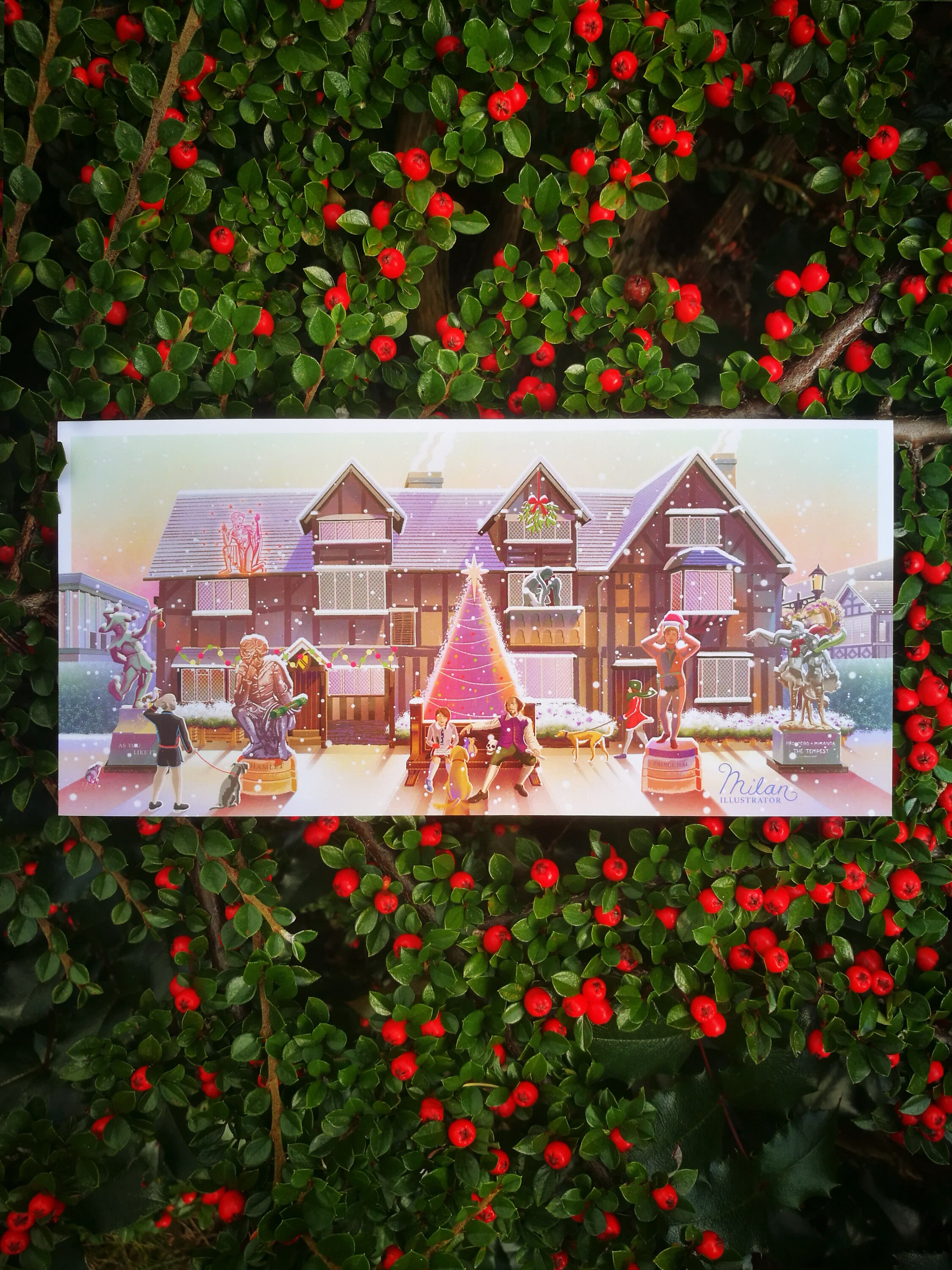 Shakespeare Christmas Card - Etsy UK