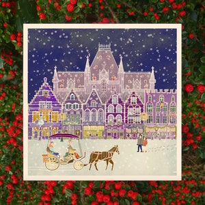 Carte de Noël Bruges