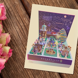 Bournville chocoladedoos A6 wenskaart