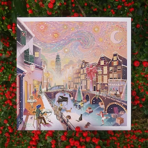 5x Amsterdamse kerstkaartenset