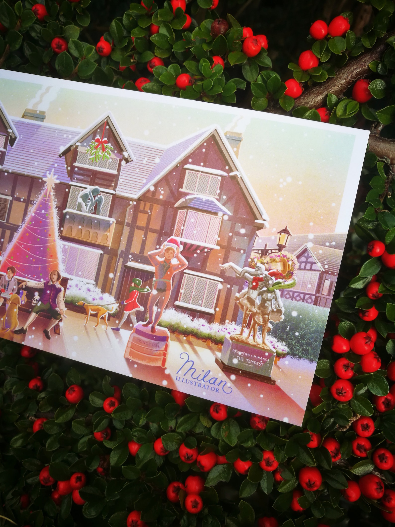 5x Shakespeare Christmas Cards Set - Etsy UK