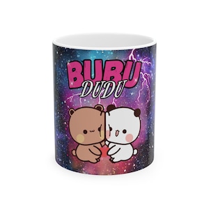 Bubu and Dudu Deep Space Bootleg Mug -  Ceramic White 11oz. Gift for Bubu and Dudu Lovers!