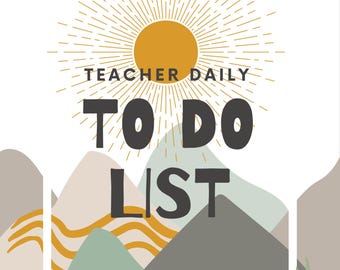 Teacher To-Do List Printable | Brain Dump + Priority Tracker | Match with Lesson Planner for Maximum Sanity