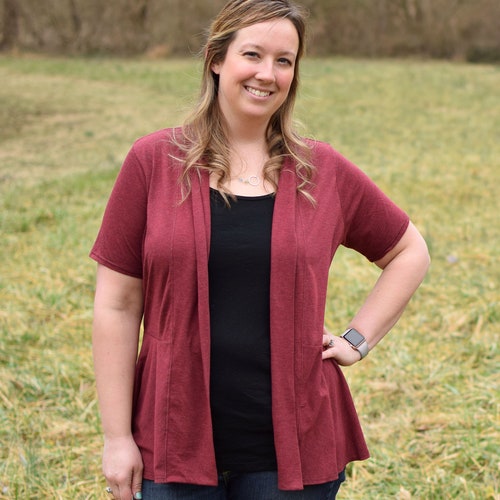 Ficus Cardigan XXS to 3XL PDF Sewing 