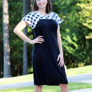 Women&#39;s Allium Dolman XXS-3XL PDF sewing pattern, knit top pattern, knit dress PDF sewing pattern, womens knit shirt, ladies sewing pattern