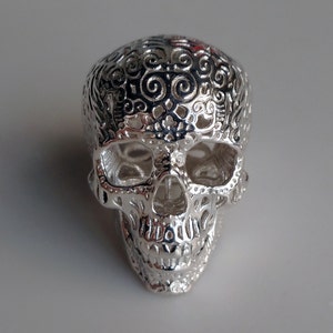 Skull Sculpture Crania Anatomica Filigre sterling silver image 3