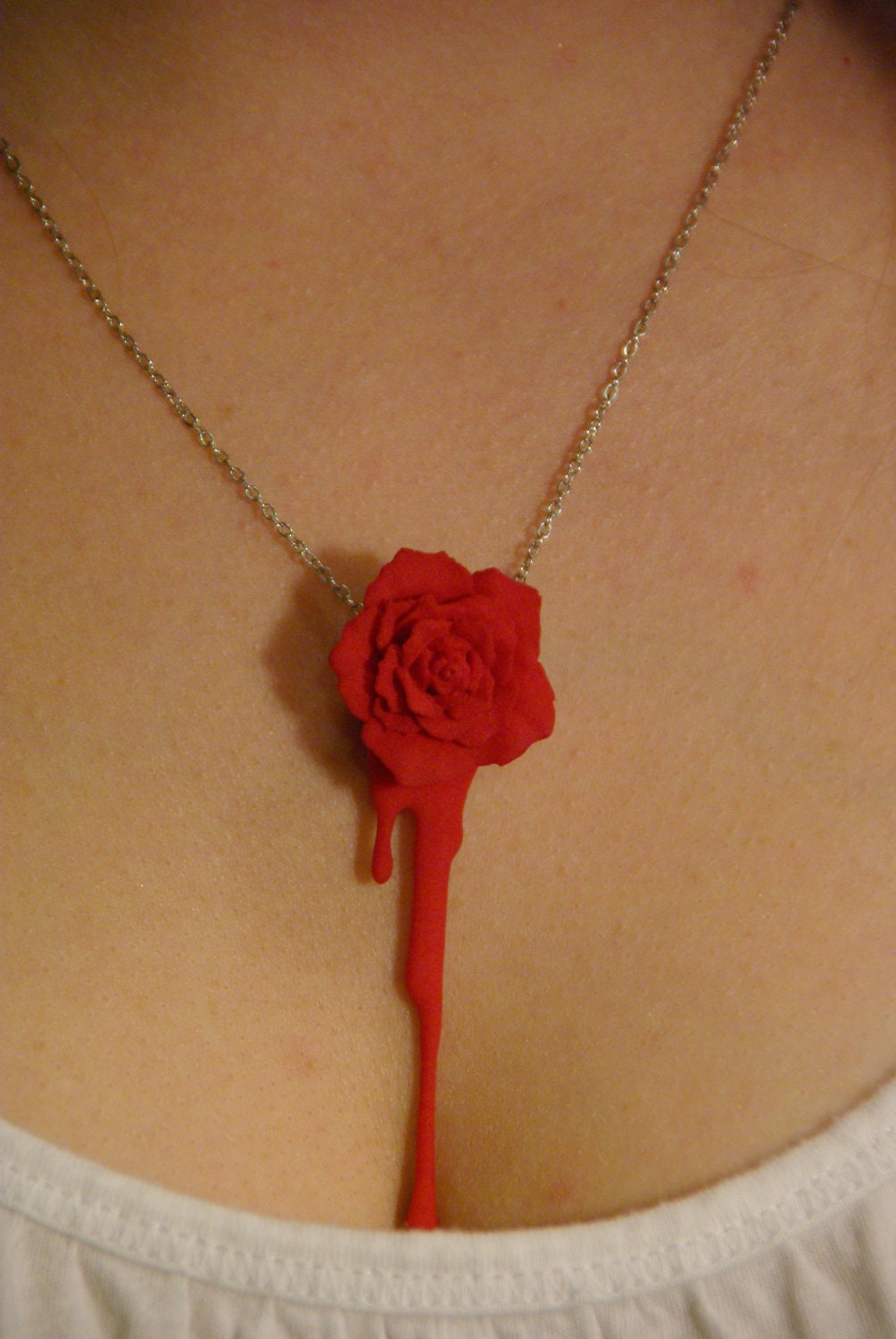 Bleeding Heart Rose (red) - Etsy