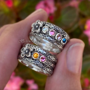 ☆nff☆ gem string ring setgreen nff1 Birthstone Ring – Steff Eleoff