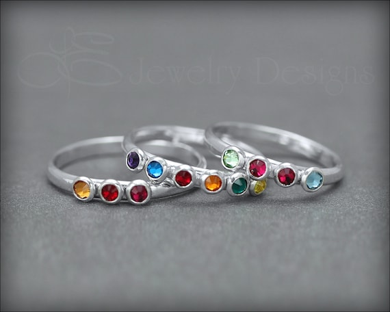 Mothers rings with opal birthstone discount