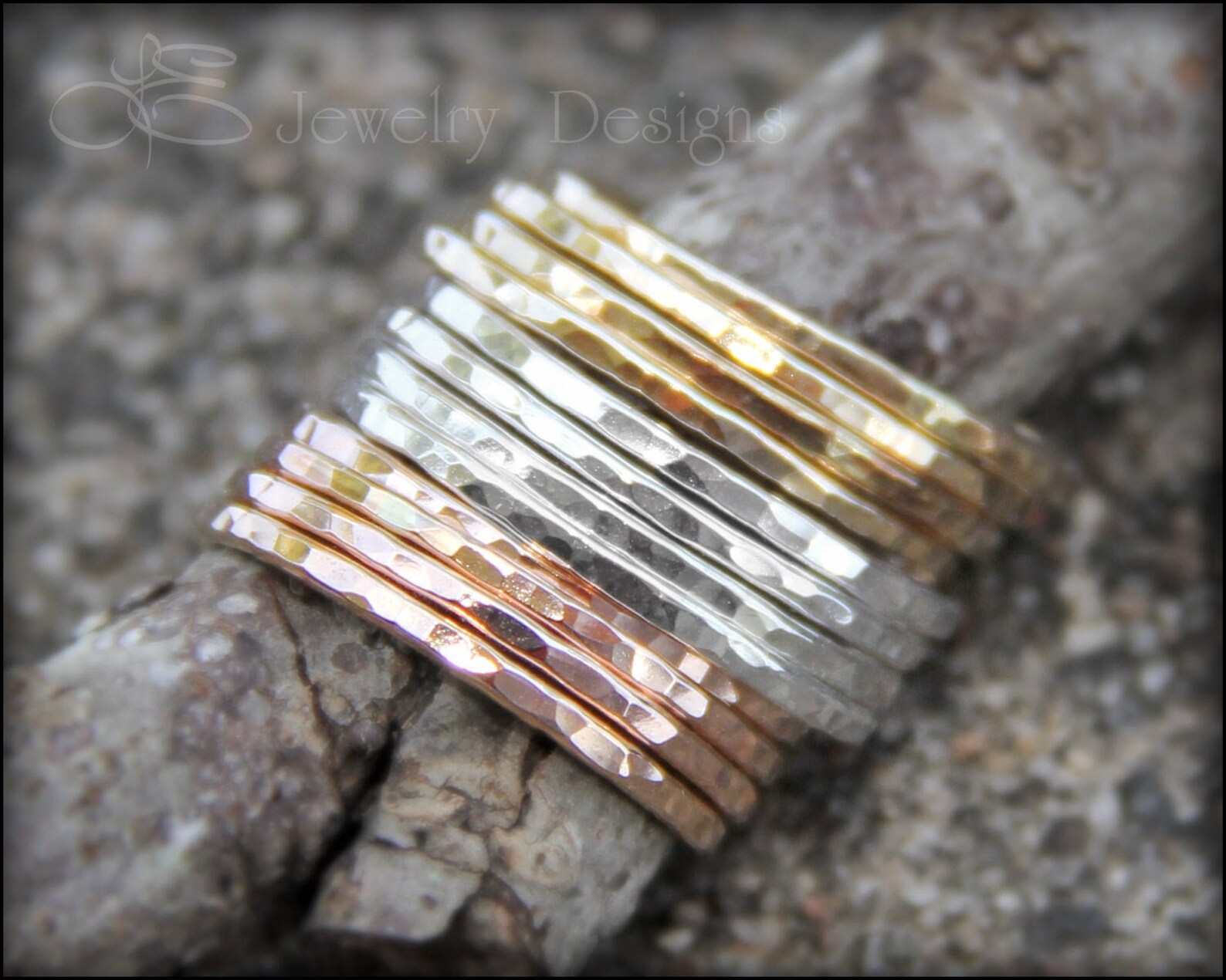 Thin Stacking Ring Silver Gold Rose Gold Stackable Ring Etsy