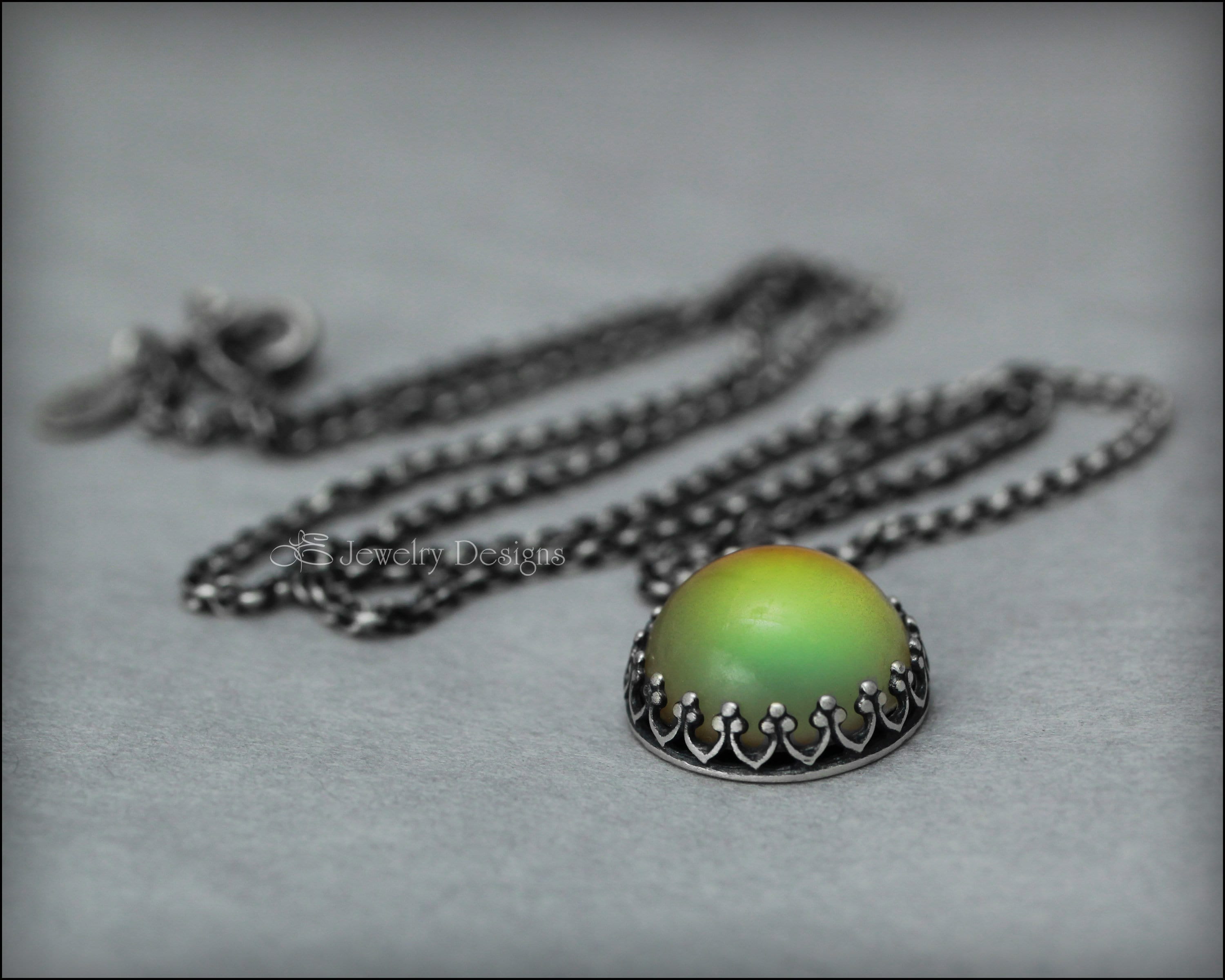 Sterling Mood Necklace - Silver Mood Necklace, Color