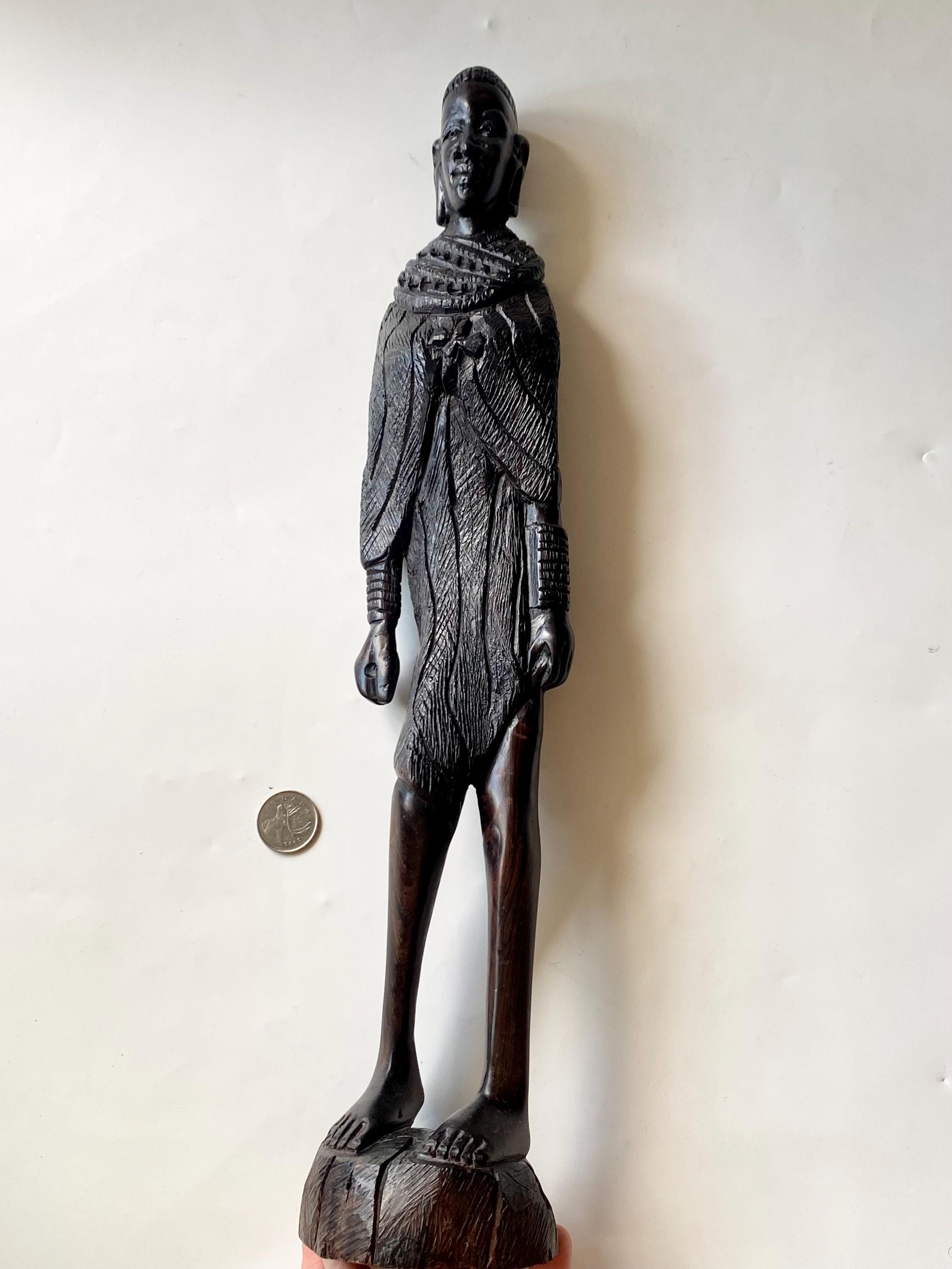 ⭕️アフリカ　【マサイ族】　彫刻／黒檀　〜かなり希少です〜　一点物 ⭕️アフリカ 【マサイ族】 彫刻／黒檀 〜かなり希少です〜 一点