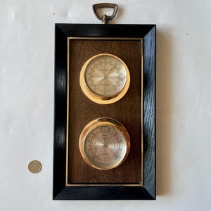 Vintage Springfield Weather Station: Thermometer Hydrometer Wall Hanging