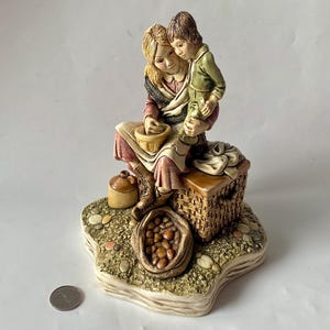 Vintage Figurine Little Mother, Mother & Child Ceramic Porcelain Sculpture, 1970s Ceramic Sculpture, Collectible Figurines