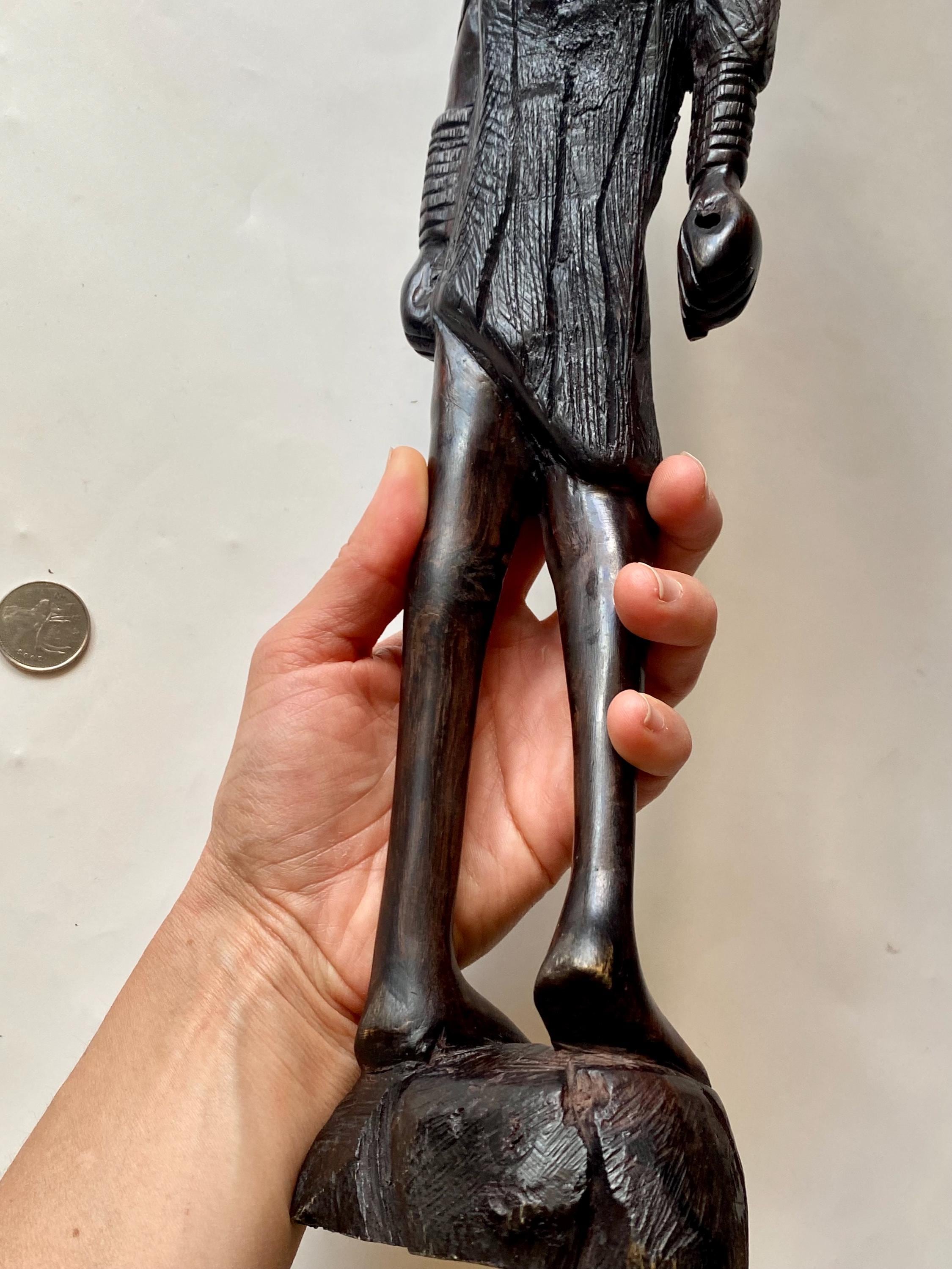 ⭕️アフリカ　【マサイ族】　彫刻／黒檀　〜かなり希少です〜　一点物 ⭕️アフリカ 【マサイ族】 彫刻／黒檀 〜かなり希少です〜 一点