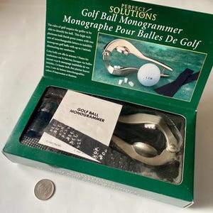 Vintage Golf Ball Monogrammer: Personalized Golfer Accessory