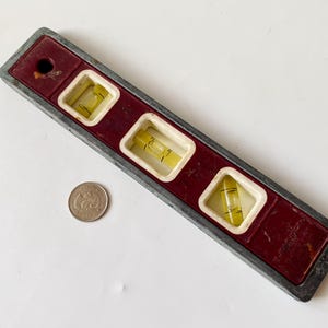 Vintage Wasserwaage, Sammlerstück, Johnson Magnetisches Wasserwaage, Vintage Werkzeuge, Vintage Tischler Werkzeuge, Geschenk für Väter, alte Werkzeuge