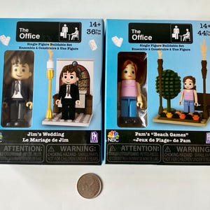 The Office Single Figure Buildable Set, The Office Collectible, The Office Mini Figures Jim’s Wedding Pam’s Beach Games, TV Show Collectible