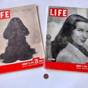 Vintage Life Magazines, 1940s Magazines, 40s Magazines, Old Magazines, 1940s Prints, Collectible Magazines