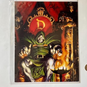 Signierter Dr. Doom Druck von Joe Jusko: Comic Book Super Villain Art