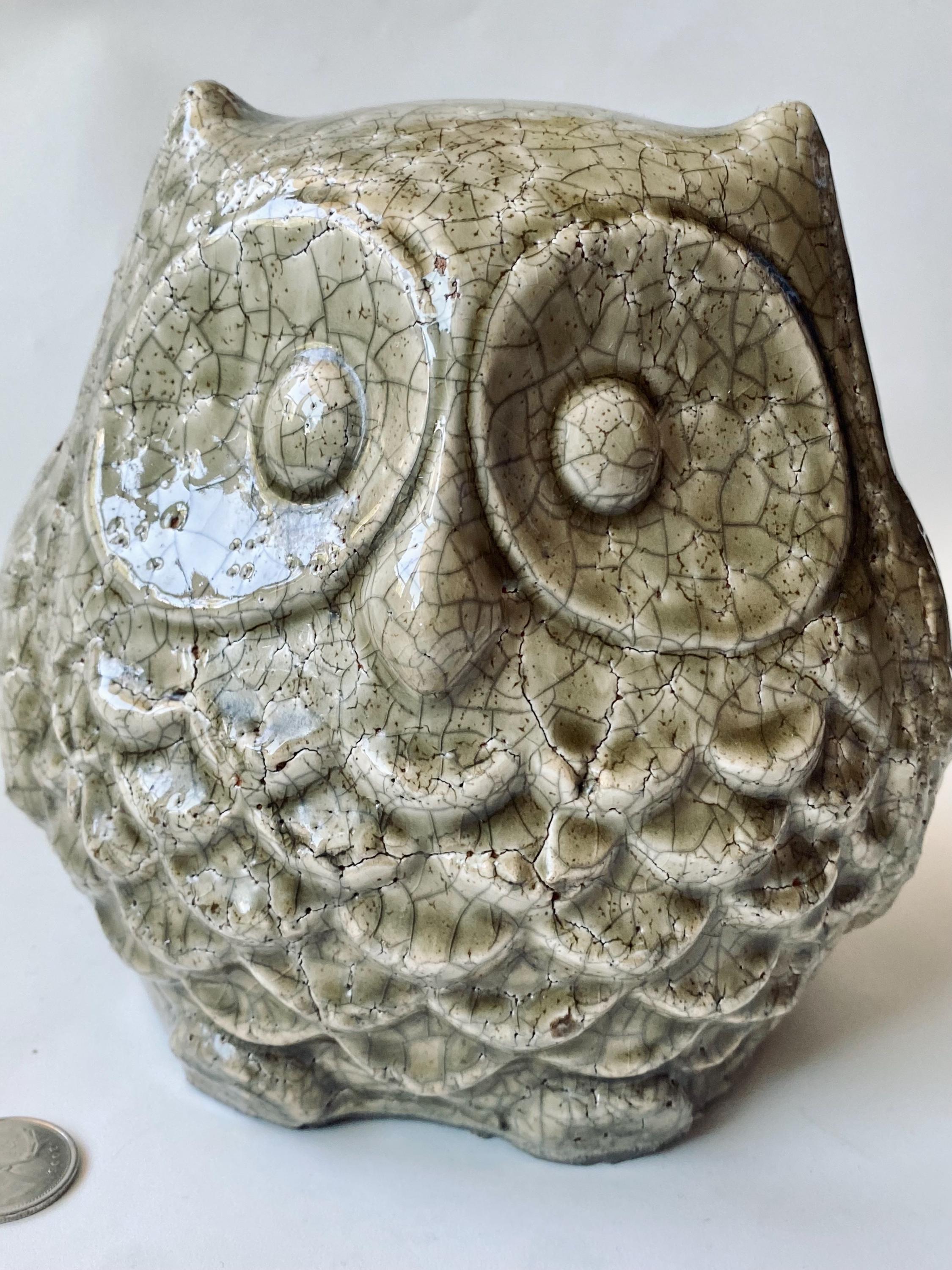 ヴィンテージ リンコナダ デ ローザ フクロウの置物: ウルグアイ