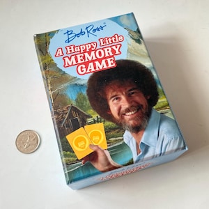 Bob Ross A Happy Little Memory Game, Bob Ross Art Game, Memory Game Cards, Collectible Memory Game, Bob Ross Memory Game