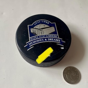 Vintage 1999 Maple Leaf Gardens Last Game Hockey Puck, Collectibles Vintage Hockey Puck, TML Collectible Puck, Canadian Hockey Memorabilia