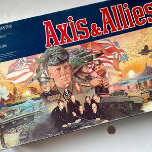 Vintage Axis and Allies Board Game, Vintage World War II Board Game, Vintage World War Two Strategy Game, 80s War Board Game, Old War Game