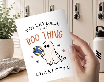 Personalized Volleyball Player Gift, Custom Ghost Print, Volleyball Locker Decor
