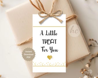 A Little Treat For You Tag Printable | Classroom Party Favor & Small Gift Tags