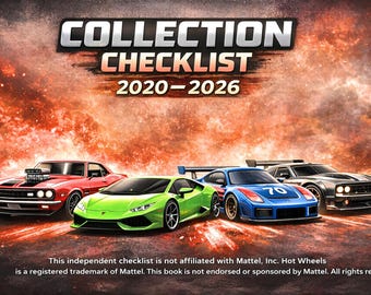 Lista de verificación principal de Hot Wheels 2020-2026 (Documento Word imprimible (solo lectura))