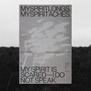 Design Poster, Risograph Black and White, Photo/Illustration, Typography, Decor