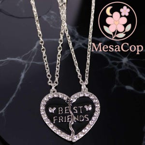 Best Friends Split Heart Necklace Set – Matching Jewelry for BFFs