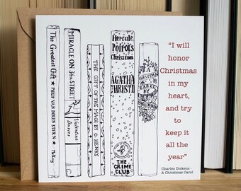 A Christmas Carol "I will honour Christmas in my heart and keep it all the year" Christmas card