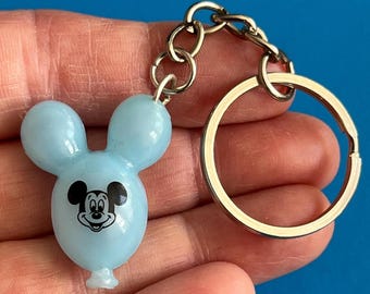 Blue Mickey Balloon Keychain – Custom Plastic Micro Mini Charm