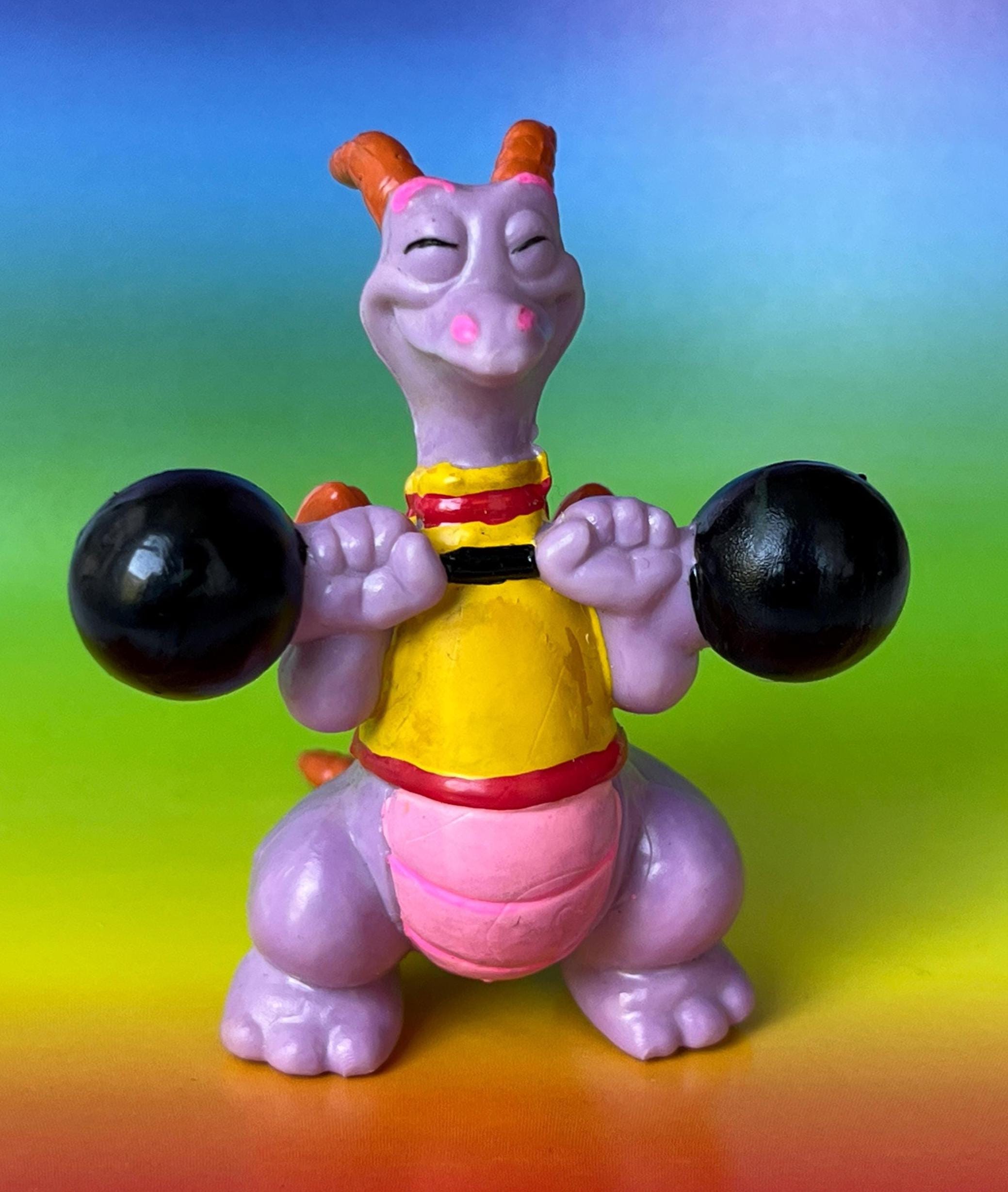 1982年　レア　フィグメント　ドラゴン　エプコットディズニーワールドビンテージ Vintage 1982 Disney Figment Dragon Epcot 2.5