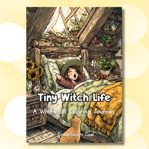 Tiny Witch Life: A Whimsical Coloring Journey
