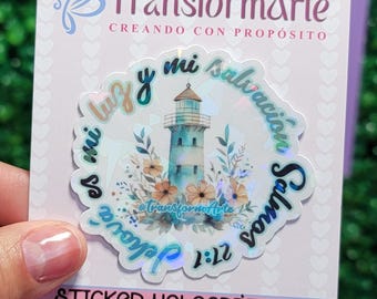 Variety of Holographic Christian Sticker Designs