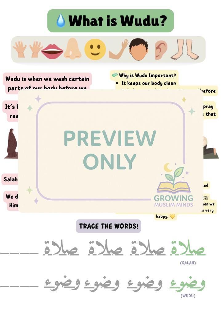 Muslim Prayer Guide.pdf Islamic Kids Wudu & Salah Worksheet: Muslim Prayer Guide (PDF) - Etsy