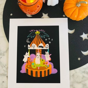 carnival of cat souls 8x10 matte print