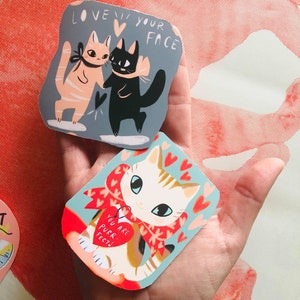 Pegatinas de San Valentín impresas en vinilo mate imagen 2
