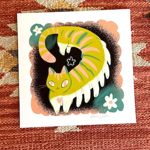 caterpillar cat 8x8 fine art matte print