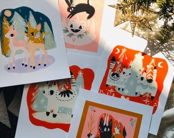 la bunny dee holiday 8x10 print series 2020