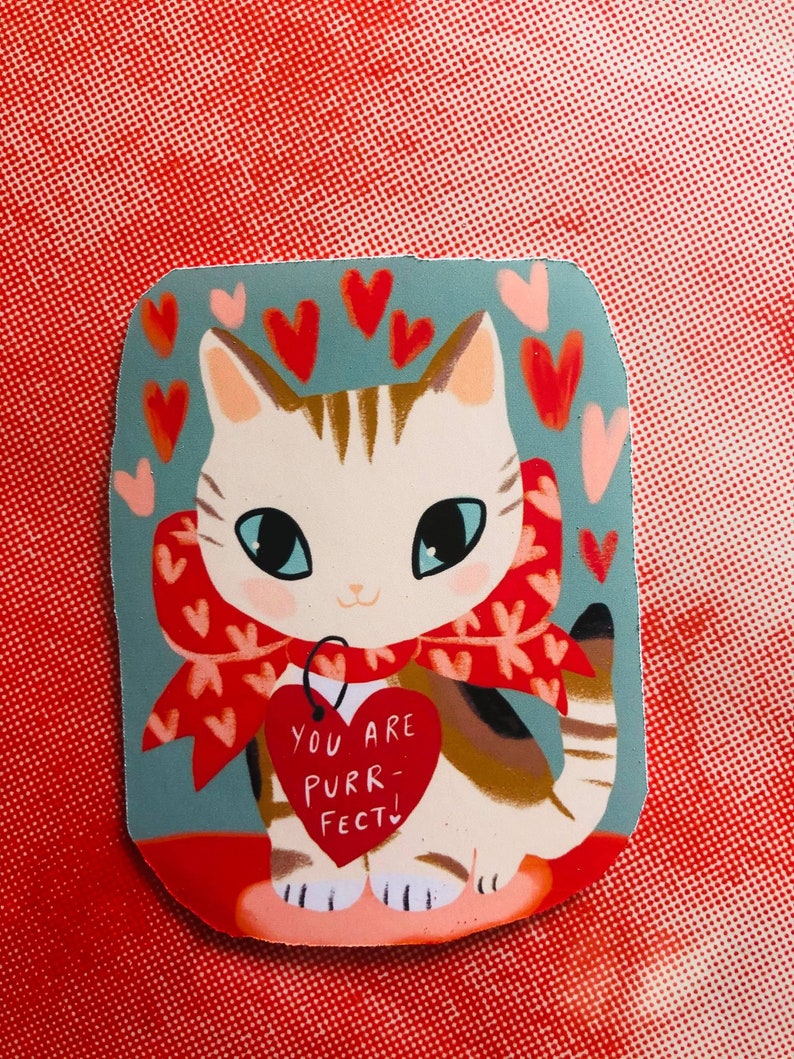 The matte vinyl printed valentines stickers image 3