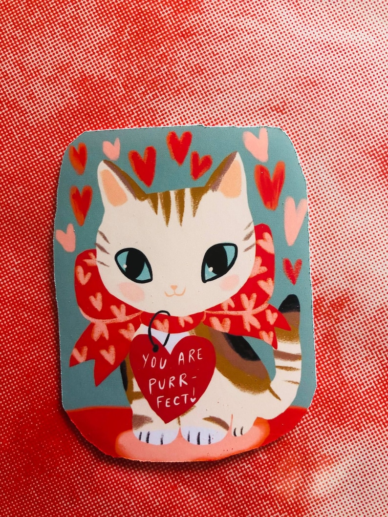 The matte vinyl printed valentines stickers image 3