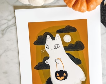 l’impression mat ghost cat 8x10