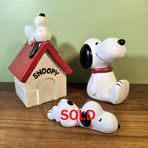 Vintage Ceramic Snoopy House - Etsy